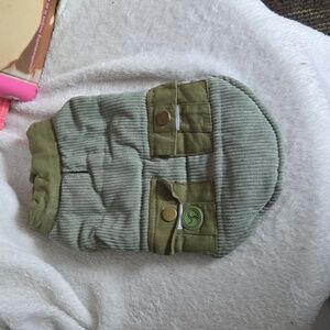Green Dog Vest with Snap Closure